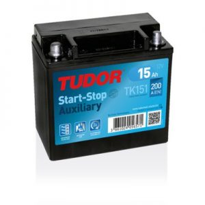 BATERIA AUXILIAR 12V 15Ah 200A + IZQ TUDOR - Imagen 1
