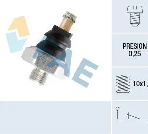 Sensor presión de aceite FAE 10160 Citroen DS Renault Gordini