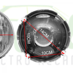 JUEGO DE OPTICAS FAROS LUZ DE RUTA SEAT 131 132 128 INFASA casquillo europeo - Imagen 2