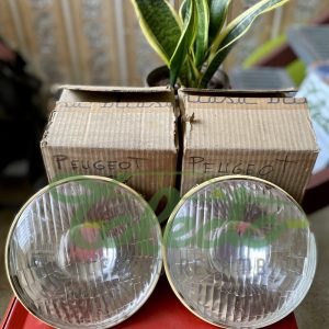 JUEGO DE OPTICAS FAROS PEUGEOT 504 FURGONETA REDONDO - Imagen 1