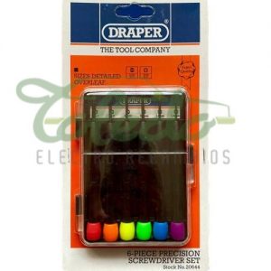 JUEGO DESTORNILLADORES DE PRECISION 6 PCS DRAPER 20644 - Imagen 3
