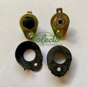 INTERRUPTOR PUERTA Y FRENO DE MANO CON GOMA PROTECTORA SEAT 600 124 127 128 FIAT 850 ETC FAE 6702