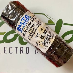 PACK 10 PCS ROLLO CINTA AISLANTE DE PVC NEGRA MTA 4640100 - Imagen 1