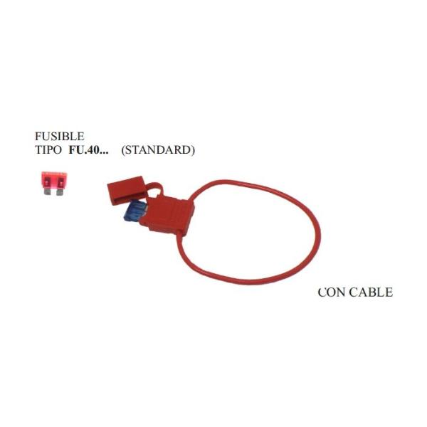 PORTA FUSIBLE ESTANDAR AEREO CON TAPA 30A