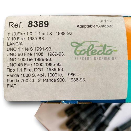 JUEGO CABLES BUJIAS FIAT PANDA TIPO UNO LANCIA Y10 FAE 83890