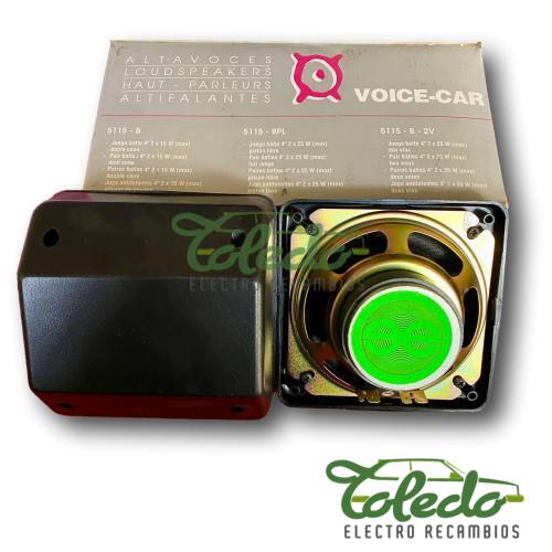 JUEGO DE ALTAVOCES 4" 25W VOICE-CAR 5115BPL