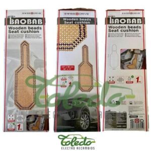 CUBRE ASIENTOCON BOLAS DE MADERA UNIVERSAL