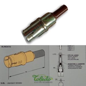 Conector blindado de bujía 96 mm para cable de hasta 7 mm Gran Canaria