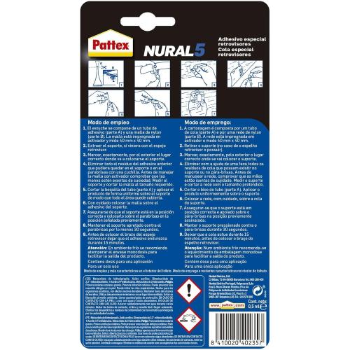 ADHESIVO ESPECIAL RETROVISORES NURAL 5 EN LAS PALMAS