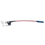 Porta fusible para circuito adicional con fusible mini max 10A en la isleta