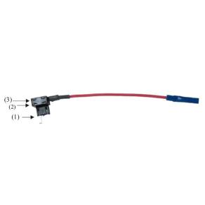 Porta fusible para circuito adicional con fusible mini max 10A en la isleta