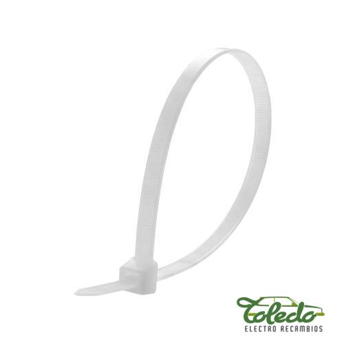 Brida de nylon blanca para fijación y organización de cables. En electro Recambios Toledo, Las Palmas de Gran canaria