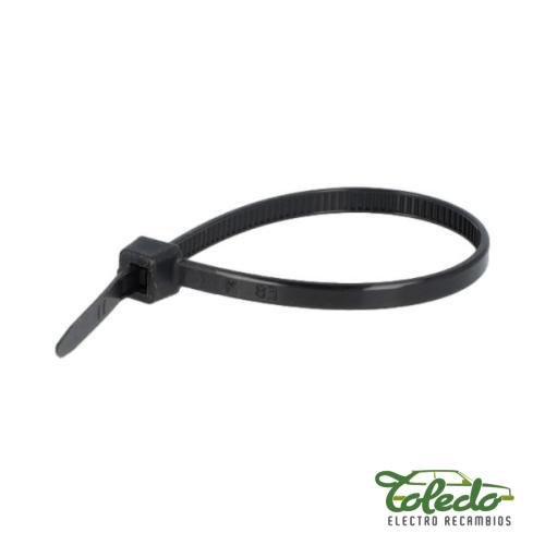 Brida de nylon negra para fijación y organización de cables. En electro Recambios Toledo, Las Palmas de Gran canaria