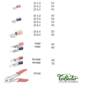 Caja surtida de terminales pre aislados 550 piezas mas pinza compralo en tu tienda de confianza en la isleta, Electro Recambios Toledo, Las Palmas de Gran Canaria